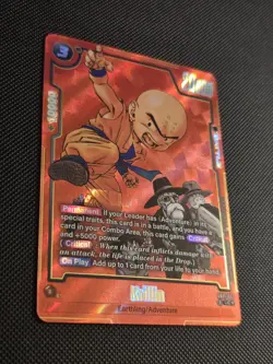 DRAGON BALL SUPER MANGA BOOSTER KRILLIN SB01-051 UC☆ ALT ART RED FOIL CARD 2025 - Image 2