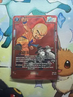 DRAGON BALL SUPER MANGA BOOSTER KRILLIN SB01-051 UC☆ ALT ART RED FOIL CARD 2025 - Image 1