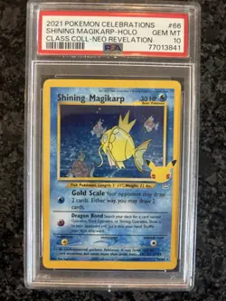 Pokemon Celebrations Shining Magikarp Holo Card PSA 10 Classic Collection 66/64 - Image 1