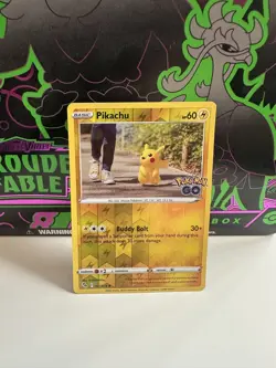 Pikachu 027/078 Reverse Holo Rare MINT Pokemon Go Pokemon TCG Card Pack Fresh - Image 1