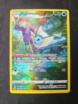 Vaporeon Brilliant Stars Trainer Gallery Ultra Rare Holo Card TG02/TG30 - Image 1