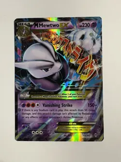 Pokemon TCG Mewtwo EX Ultra Rare Card 63/162 Mega XY Breakthrough - Image 1