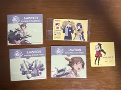 Kancolle Ic Card Stickers Set Of 4 1 - Image 1