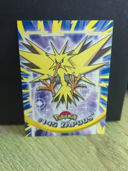 Zapdos #145 Topps Blue Logo Pokemon Card NM/LP - Image 1