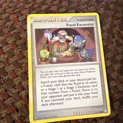 Fossil Excavator Supporter Pokeman Card 111/123 - Image 1