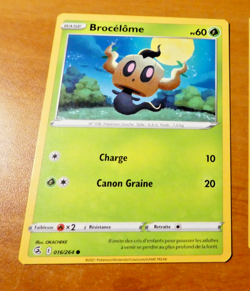 POKEMON POING DE FUSION FRANCAISE CARD CARTE Brocelome 016/264 FR MINT 2021 - Image 1