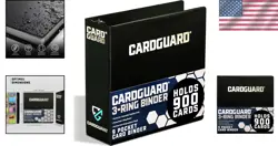 Premium 3" Trading Card Binder - 100 Pages for Pokemon, YuGiOh & Sports Cards - Image 2