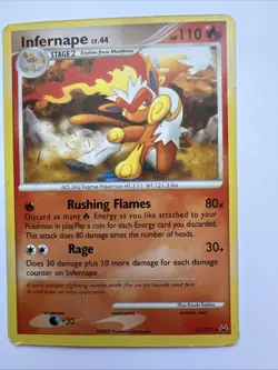 Infernape 31/127 Rare Platinum Pokemon Card - LP - Image 1
