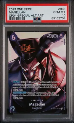 One Piece Card Game TCG English OP02-085 Magellan SP OP04 Alt Art - PSA 10 - Image 1