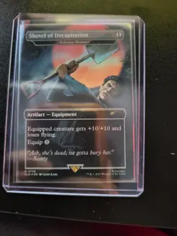 MTG Magic the Gathering NM Foil Shovel of Decapitation Evil Dead Secret Lair - Image 1