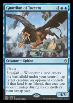 Guardian of Tazeem - Foil ~ Lightly Played Battle for Zendikar MTG Magic - Image 1