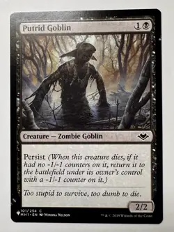 1x Putrid Goblin - (The List Reprints) - MTG Modern Horizons NM Magic Regular - Image 1