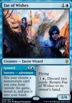 1x Fae of Wishes // Granted - Foil - Promo Pack MTG Promo Pack Cards NM Magic Fo - Image 1