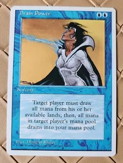 Drain Power Alternate 4th Edition MTG NM Near Mint - Image 1