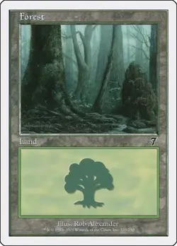 Forest (329) 7th Edition MTG - Image 1