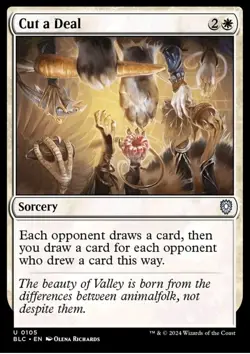 Cut a Deal 0105 Non Foil Uncommon Bloomburrow Commander MTG NM - Image 1