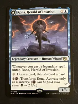 1x Rona, Herald of Invasion (0075) March of the Machines LP MTG Magic x1 MKE - Image 1
