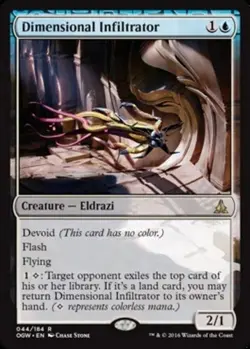 Dimensional Infiltrator - Foil LP, English MTG Oath of the Gatewatch - Image 1