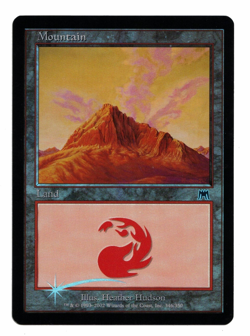 Magic the Gathering MTG Card: Mountain FOIL 346/350 Onslaught Rare! NM - Image 1