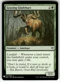GRAZING GLADEHART #14 (COMMON) MTG THE LIST REPRINTS - Image 1