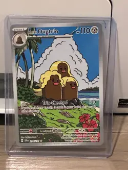NM-Mint Alolan Dugtrio - 208/191 - Illustration Rare Pokemon Surging Sparks - Image 1
