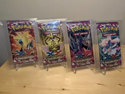 2014 POKEMON XY PHANTOM FORCES BOOSTER PACK COMPLETE ART SET OF 4 SEALED - Image 1