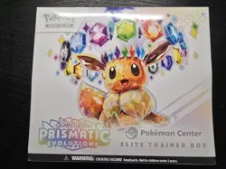 Sealed PRISMATIC EVOLUTIONS Pokemon Center Exclusive ETB Elite Trainer Box - Image 1