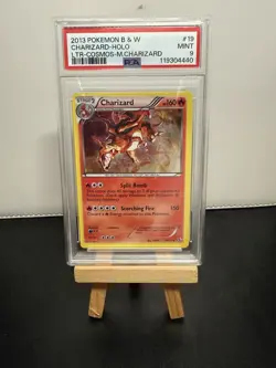 Pokemon B&W Legendary Treasures Charizard #19 Cosmos Holo 2013 PSA 9! - Image 1