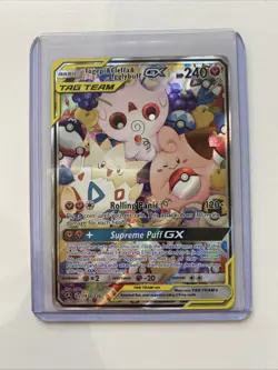 Pokemon Togepi & Cleffa & Igglybuff GX 143a/236 Alternate Art Holo TagTeam x 2 - Image 3