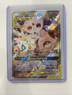 Pokemon Togepi & Cleffa & Igglybuff GX 143a/236 Alternate Art Holo TagTeam x 2 - Image 5