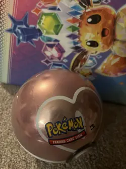 POKEMON TCG 2022 LOVE BALL POKE BALL TIN NEW FACTORY SEALED Q2 (3 PACKS) J21 - Image 5