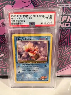 2000 Pokemon Gym Heroes Misty's Goldeen Unlimited #85 PSA 10 - LOW POP 15 - Image 1