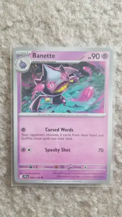 Pokemon Sv09: Journey Together TCG Banette 060/159 Uncommon NM Near Mint - Image 1
