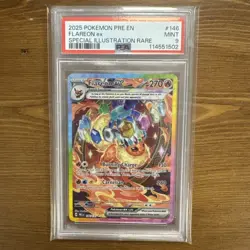 2025 POKEMON PRE EN-PRISMATIC EVOLUTIONS #146 FLAREON EX SIR PSA 9 - Image 1