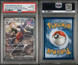 2025 POKEMON DRI EN-DESTINED RIVALS #232 CYNTHIA'S GARCHOMP EX PSA 10 - Image 3