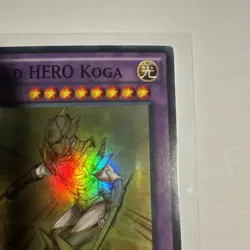 Yugioh Masked HERO Koga SDHS-EN042 Super Rare Unlimited - Image 3
