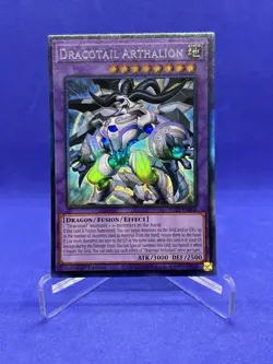 Yugioh! Dracotail Arthalion COLLECTOR'S RARE Justice Hunters JUSH-EN006 - Image 1