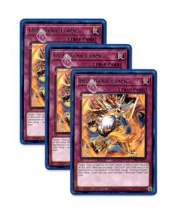 Yugioh! Dracotail Flame JUSH-EN011 (Rare) 1st Ed 3x "Dracotail Deck Support" - Image 1
