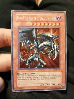 Yugioh Red-Eyes Black Metal Dragon FMR-001 Secret Prismatic Rare Promo - Image 1