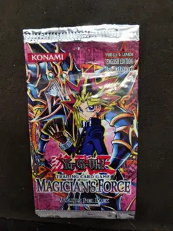 EMPTY Yugioh Magician's Force 1st Edition Pack Wrapper (No Cards!) - Image 1
