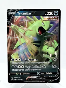 Tryanitar V SWSH109 Black Star Promo Holo Ultra Rare Pokemon TCG Card - Image 1