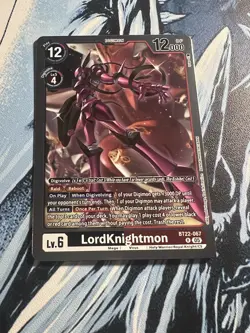 Digimon Card Game LordKnightmon BT22-067 R Cyber Eden - Image 1
