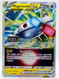 Magnezone VSTAR 057/196 SWSH Lost Origin Holo Ultra Rare Pokemon TCG Card NM/M - Image 1