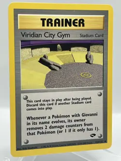 Viridian City Gym 123/132 Gym Challenge Non Holo WotC Vintage Pokemon TCG Card - Image 2