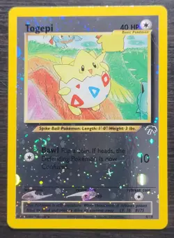 Togepi 4/18 Southern Islands Reverse Holo Promo Vintage Pokemon TCG Card 2001 - Image 1