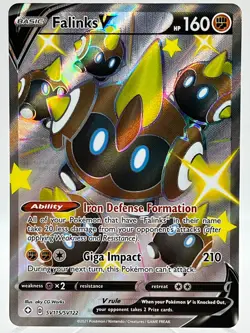 Falinks V SV115/SV122 Shining Fates Shiny Vault Ultra Rare Pokemon TCG Card NM/M - Image 1