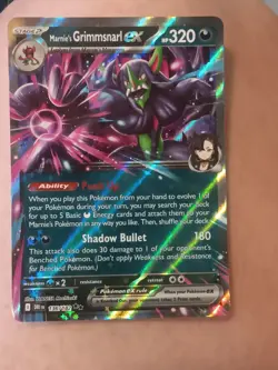Marnie's Grimmsnarl ex DESTINED RIVALS 136/182 Double Rare Pokemon Card - Image 1
