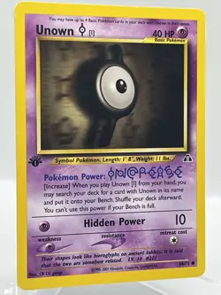 Unown [I] 68/75 Neo Discovery 1st Ed Non Holo WotC 2000 Vintage Pokemon TCG Card - Image 2