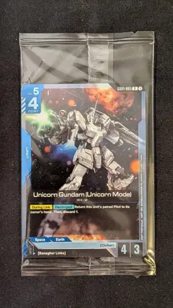 Unicorn Gundam & Banagher Links Alt Art Promo Card *Sealed Gundam Card Game - Image 1