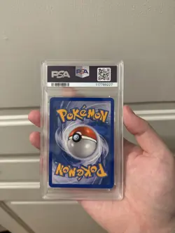 Pokemon Mew 2006 TCG Holo Rare Card 4/17 Pop Series 4 (PSA 8)📈 *HOLDING SWIRL* - Image 2